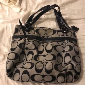 Coach poppy tote